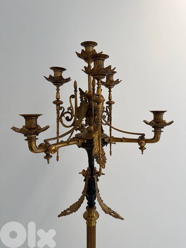 French - Louis XVI candelabra 180cm (Pair) 2