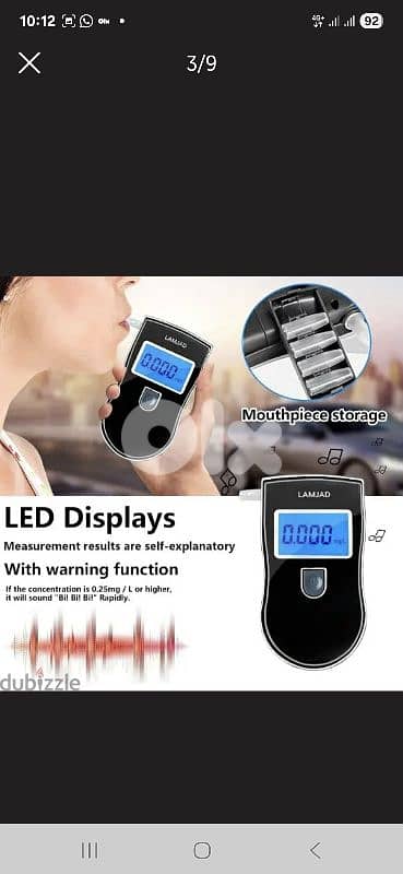 LAMJAD Professional breath tester:/4$ delivery. 35 2