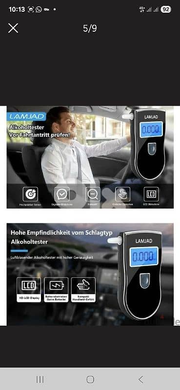 LAMJAD Professional breath tester:/4$ delivery. 35 4