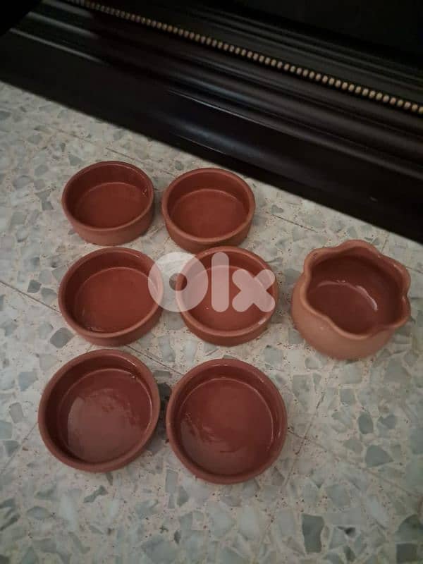 طقم فخار للفرن او البراد 0
