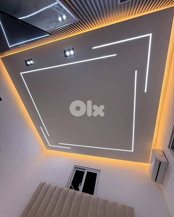 تعهدات ديكورات جبسم بورد واسقف  مستعارة 0