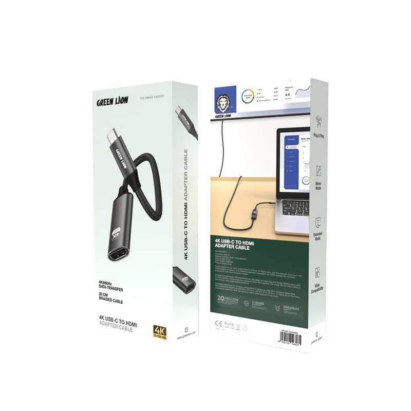 Green Lion 4K USB-C to HDMI Adapter Cable 2