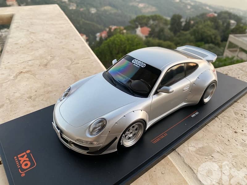 porsche 911 diecast model car scale 1/18 rwb 5