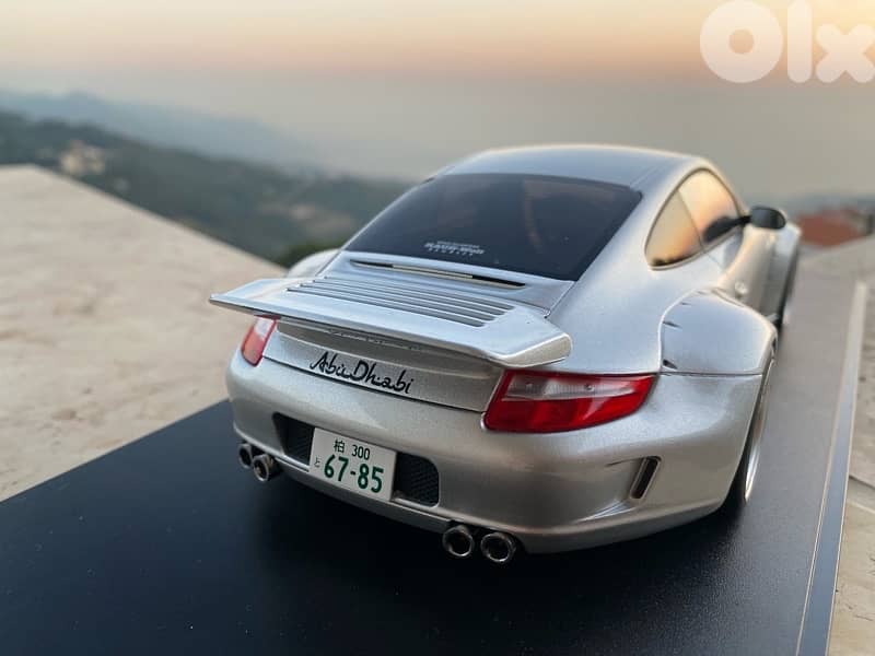 porsche 911 diecast model car scale 1/18 rwb 6