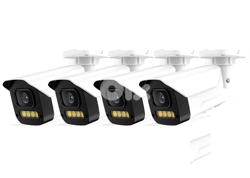 Kit 4 Channels Full HD - 4K CCTV Kit Color VU + Cables 3
