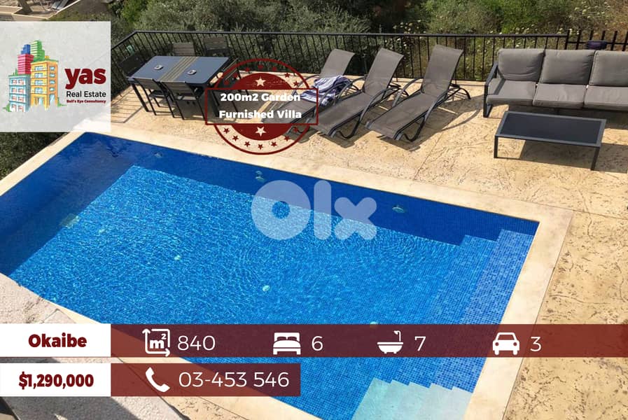 Okaibe 840m2 | 200m2 Garden | Super Luxurious | Furnished | View | PA 0