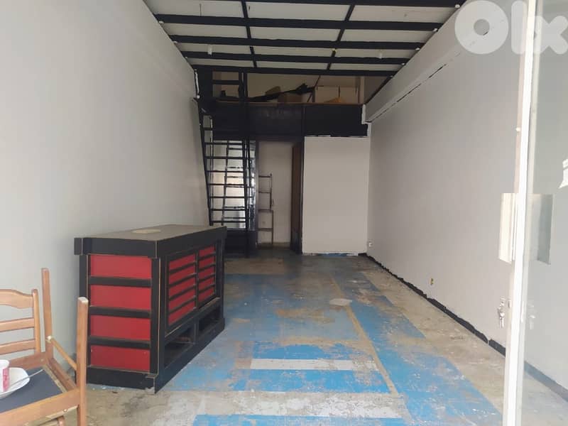 40 Sqm Shop + 25 Sqm Mezanine For Rent In Mezher محل للاجار في مزهر 0