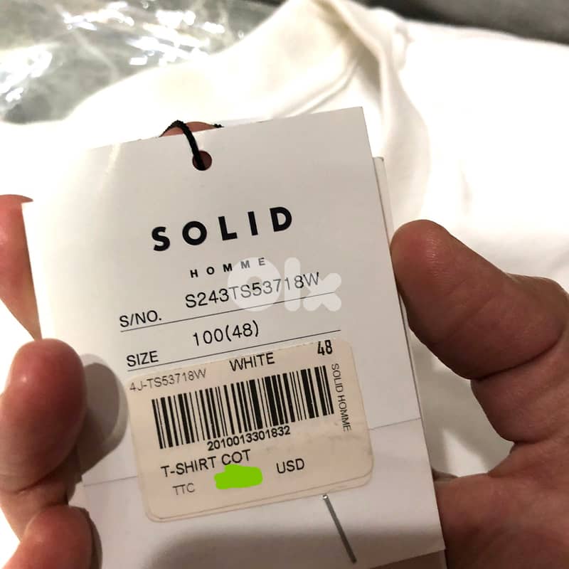 SOLID HOMME - T-SHIRT SIZE 48 5