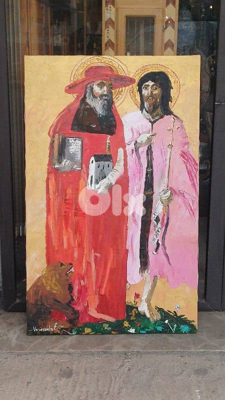 أيقونة رسم زيتي روسيّة 0