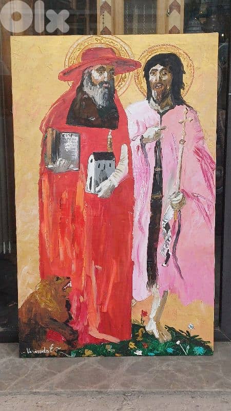 أيقونة رسم زيتي روسيّة 1