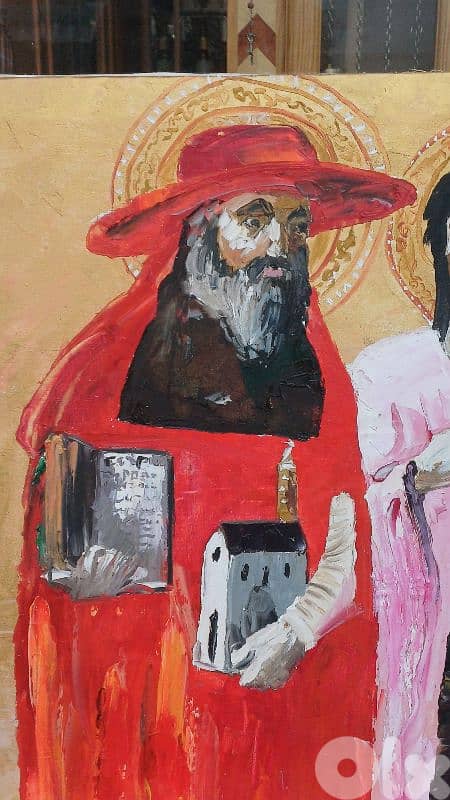 أيقونة رسم زيتي روسيّة 7