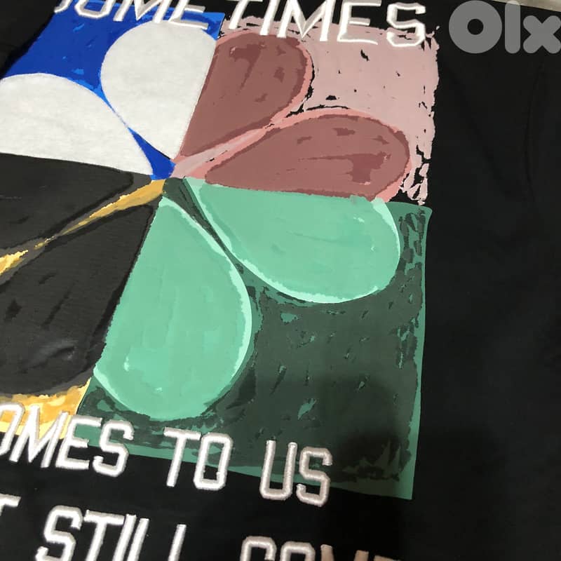 YEP - T-shirt Black oversize size S 5