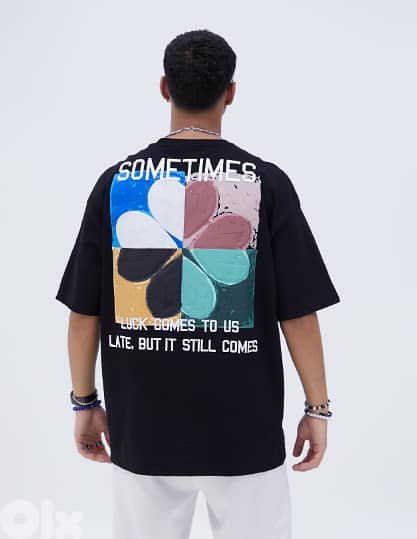 YEP - T-shirt Black oversize size S 0