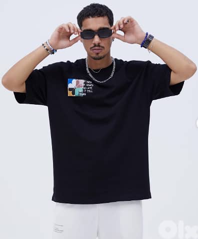 YEP - T-shirt Black oversize size S 11