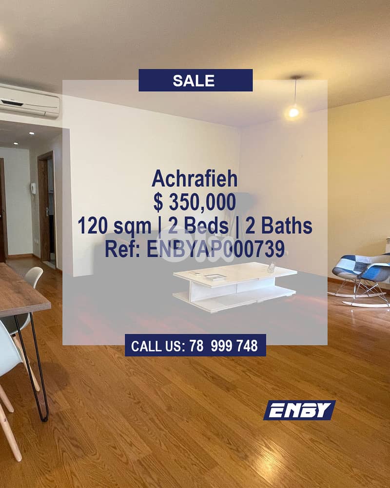 Apartment for Sale in Achrafieh | Brand New | Calm Area 0