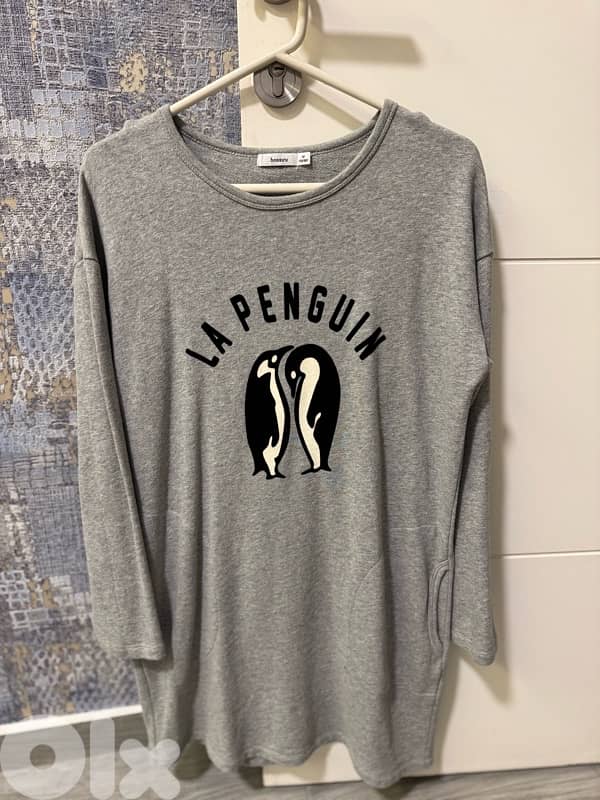 bossini dress grey color like new size m 0