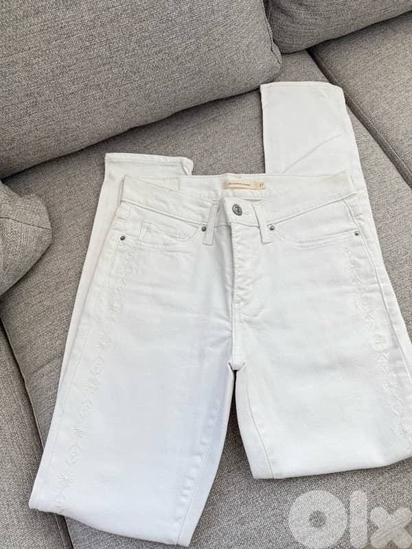 levis shaping white jeans size s like new, rarely worn 1
