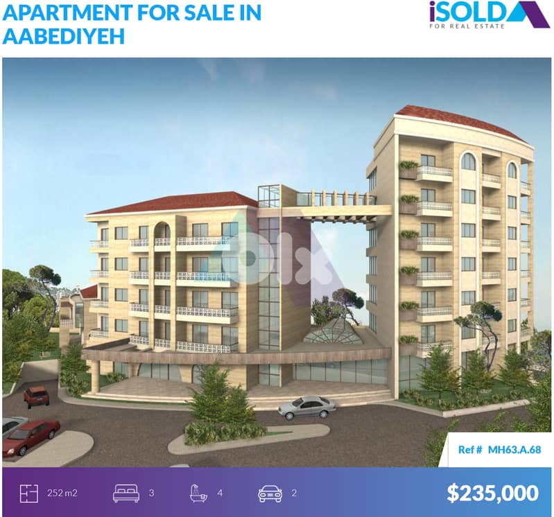 225m2 apartments+terrace+City/Mountain view 4sale in Aabadiyehالعبادية 0