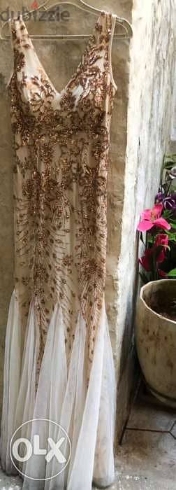 women clothing, Gold dress for ladies,long, evening dress, soo special 4