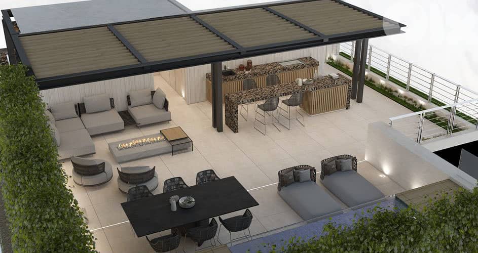 Furnished apartment+terrace sale Waterfront شقة مفروشة للبيع FIR2859 0