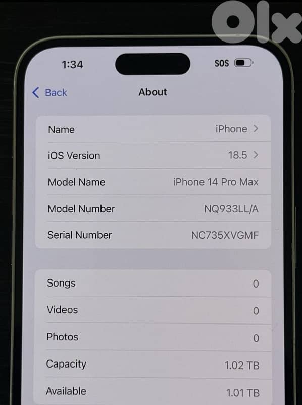 iphone 14 pro max 1 TB 1