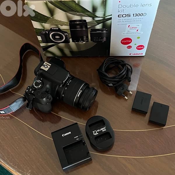 canon eos 1300d like new 1