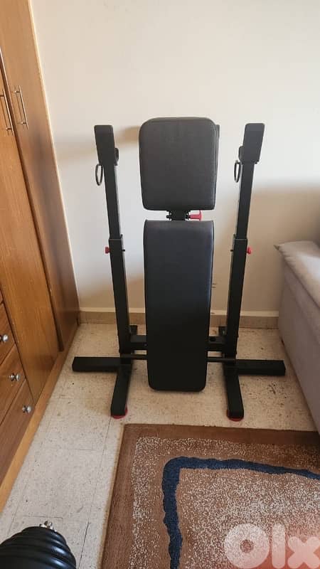 decathlon foldable bench press 0