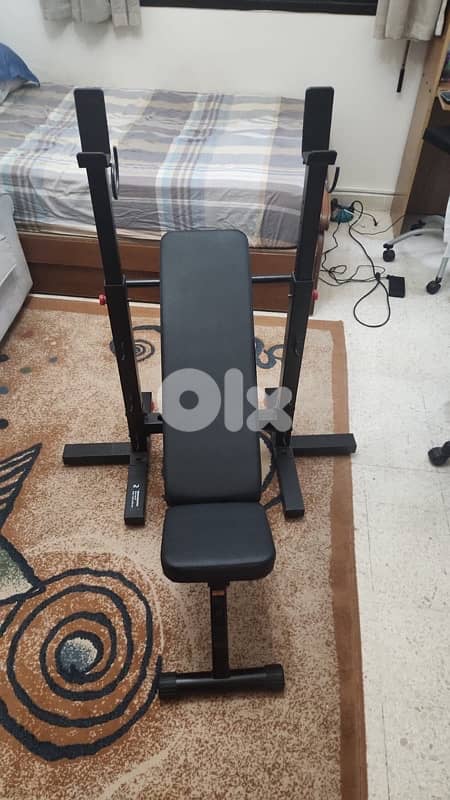 decathlon foldable bench press 1