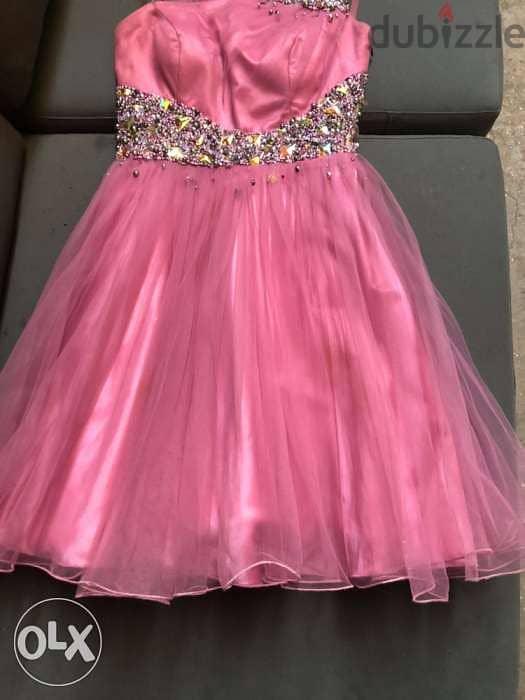 women clothing, evening dress, pink / short dress for ladies 5