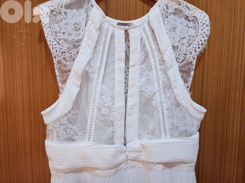 Asos Design engagement white maxi  dress size xl 46 5