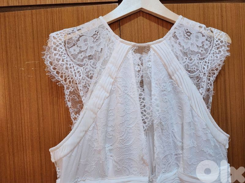 Asos Design engagement white maxi  dress size xl 46 10