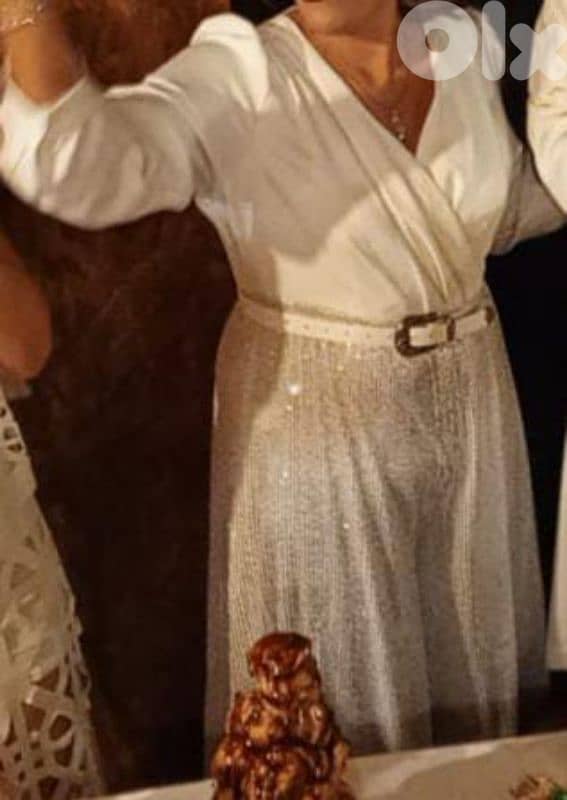 white and silver jumpsuit 1