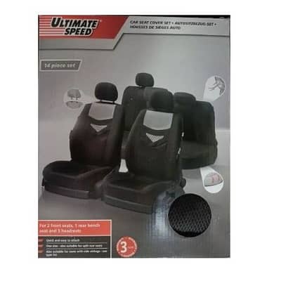 Ultimate Speed Car Seat Cover Set 14 Pcs - طقم أغطية مقاعد السيارة