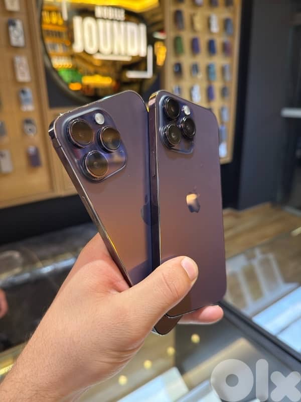 Used iphone 14 PRO MAX 256 GB PURPLE 0