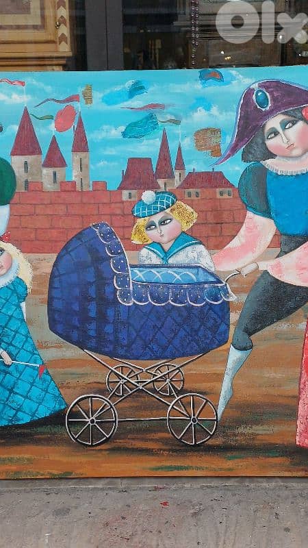 لوحة رسم زيتي روسيّة 4