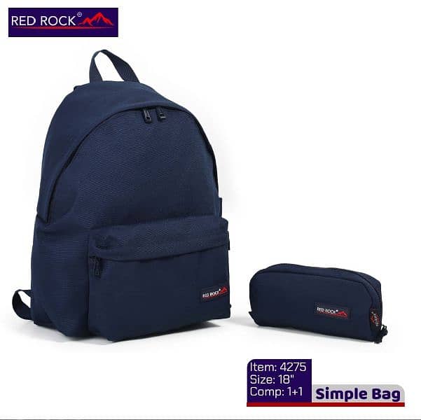 School Bags Set Red Rock 1