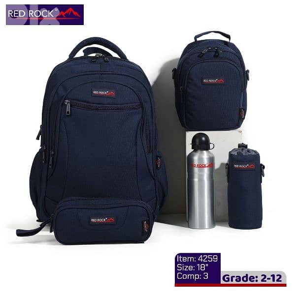 School bags sets Original Red Rock 1