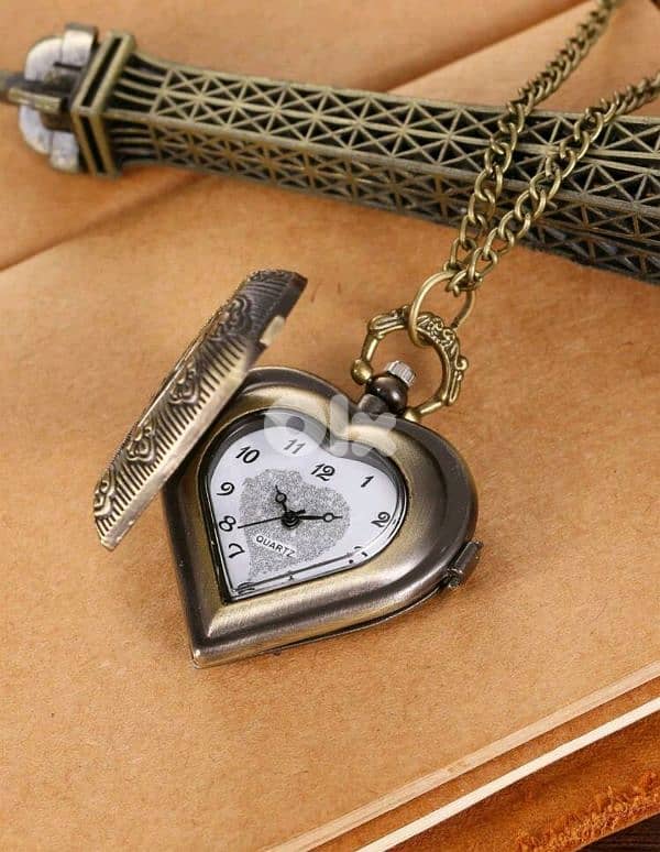 Vintage Pocket Watch heart shaped 1