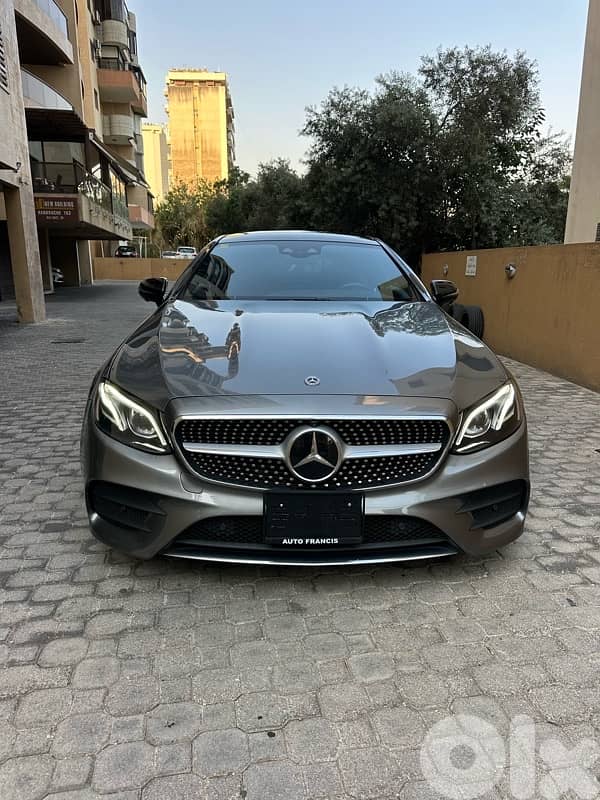 Mercedes E 400 coupe AMG-line 4matic 2018 gray on black (clean carfax) 0