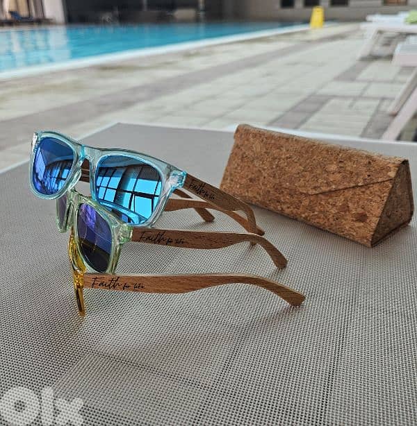 FAITH BRAND 5 till 12yrs Polarized anti UV, wooden Sunglasses for kids 1