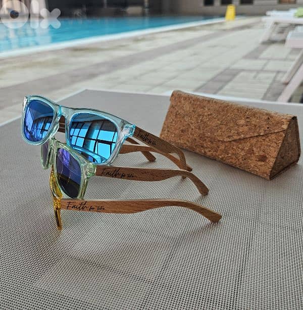 FAITH BRAND 5 till 12yrs Polarized anti UV, wooden Sunglasses for kids 1