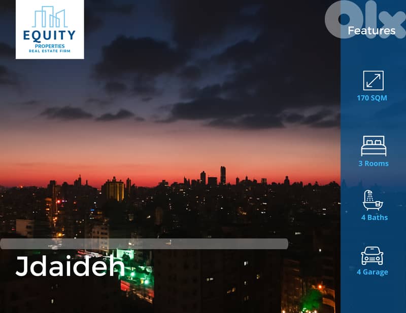 170 SQM Apartment Fro Sale On The 15th Floor In Jdaideh #JS192745 0