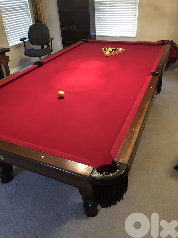 Luxury 8ft Slate Billiard Pool Table Hathaway Augusta - Made in US 10
