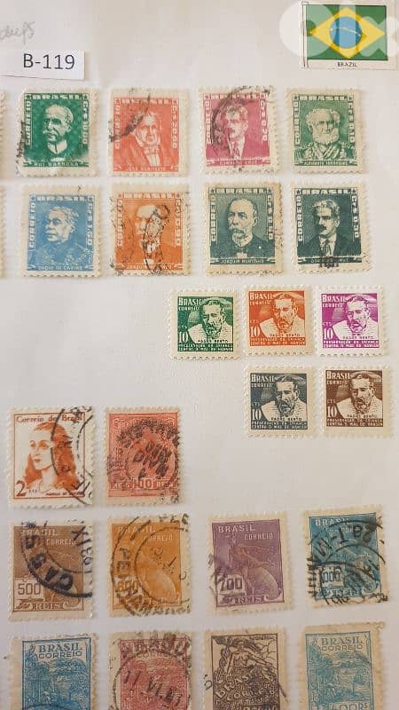 Brasil 1920's-1960's 55 stamps Lot# B-119 1