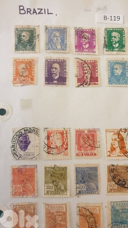 Brasil 1920's-1960's 55 stamps Lot# B-119 3