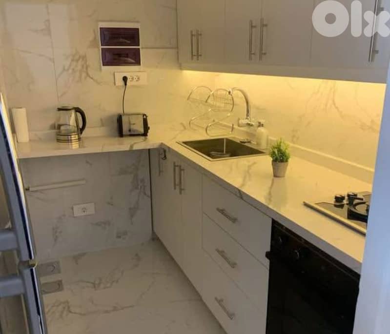 Tabarja 65m2 | Furnished Chalet | Luxury Resort | Sea View | Rent | YV 2