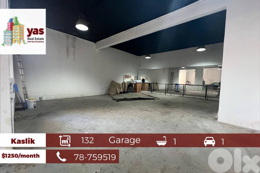 Kaslik 132m2 | Garage | Rent | Prime Location | EH | 0