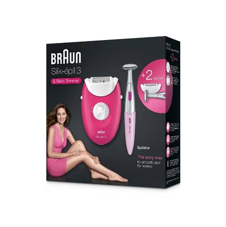 Braun Silk-épil 3 SE3420 Epilator & Bikini Trimmer – Corded, 20 Tweeze 1