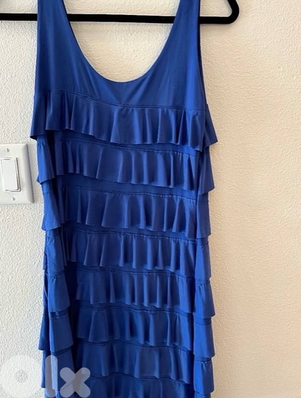 blue ruffle dress 3