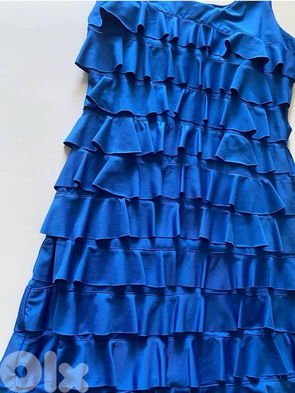 blue ruffle dress 5